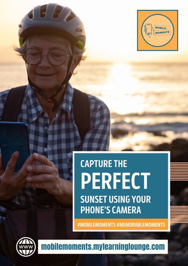Capture the perfect sunset using your phone's camera.